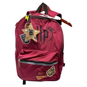 Harry Potter Maroon Patched Back Pack Tech Sleeve 360 High Visibility Multi Pock